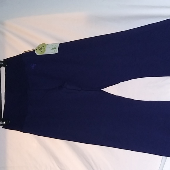 100% Certified Organic Bamboo Yoga Flare Leg Pants by Green Apple Active - Picture 1 of 8
